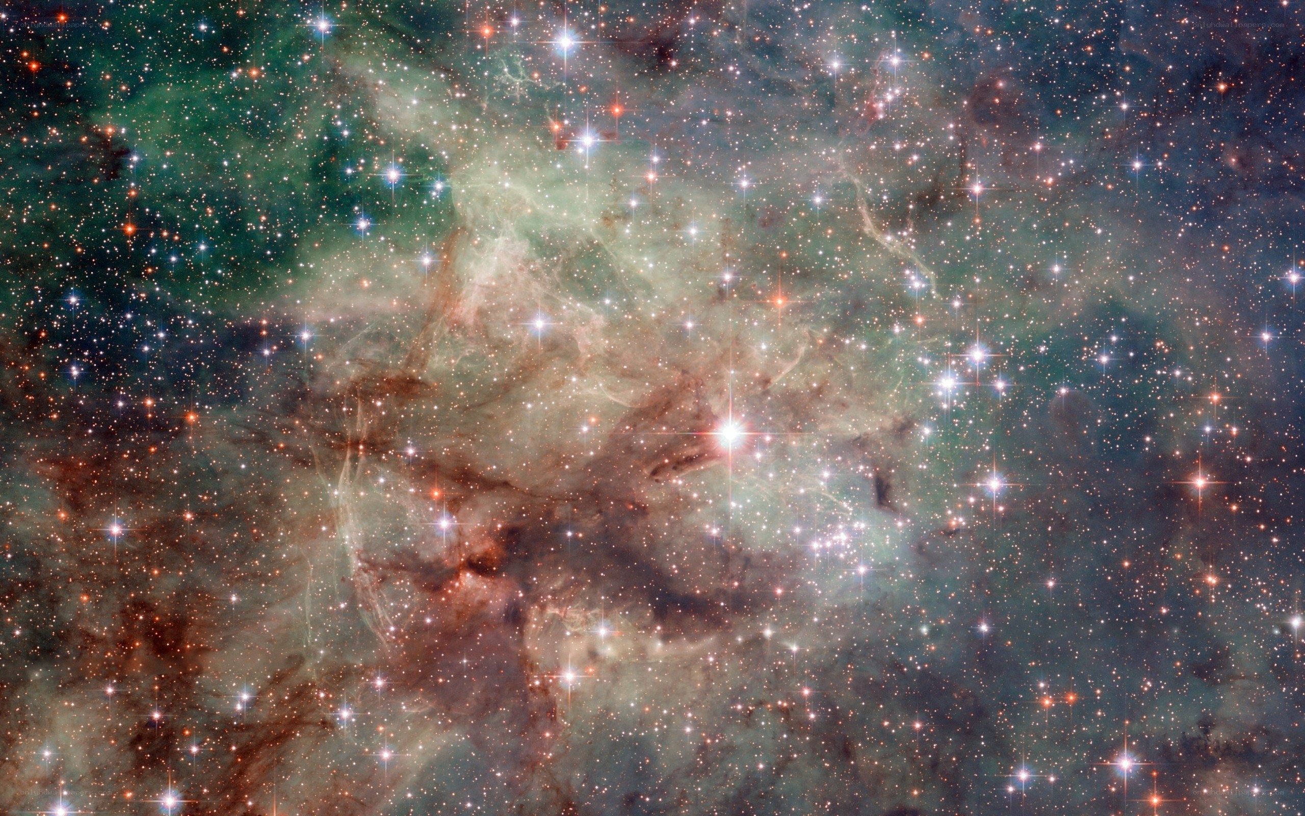 Cosmic Nebula and Stars