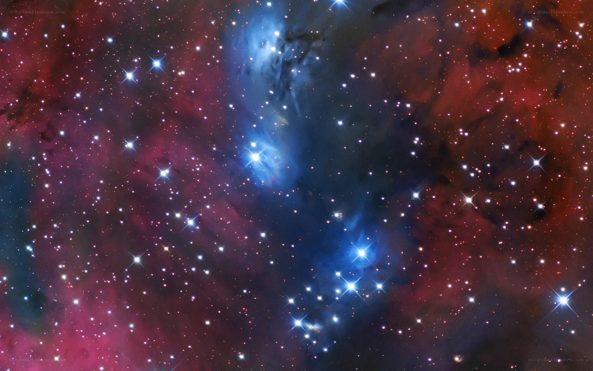 Cosmic Nebula and Stars