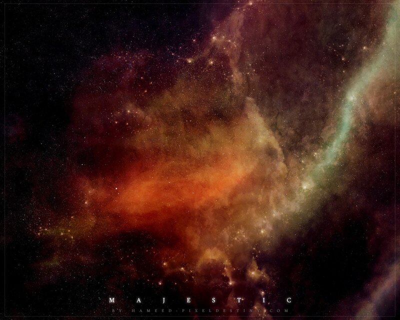 Cosmic Nebula and Stars
