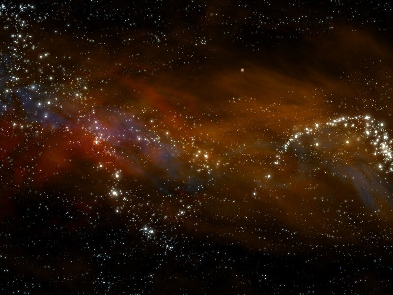 cosmic nebula and stars