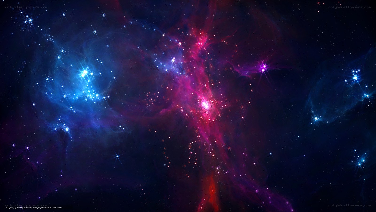 Cosmic Nebula and Stars