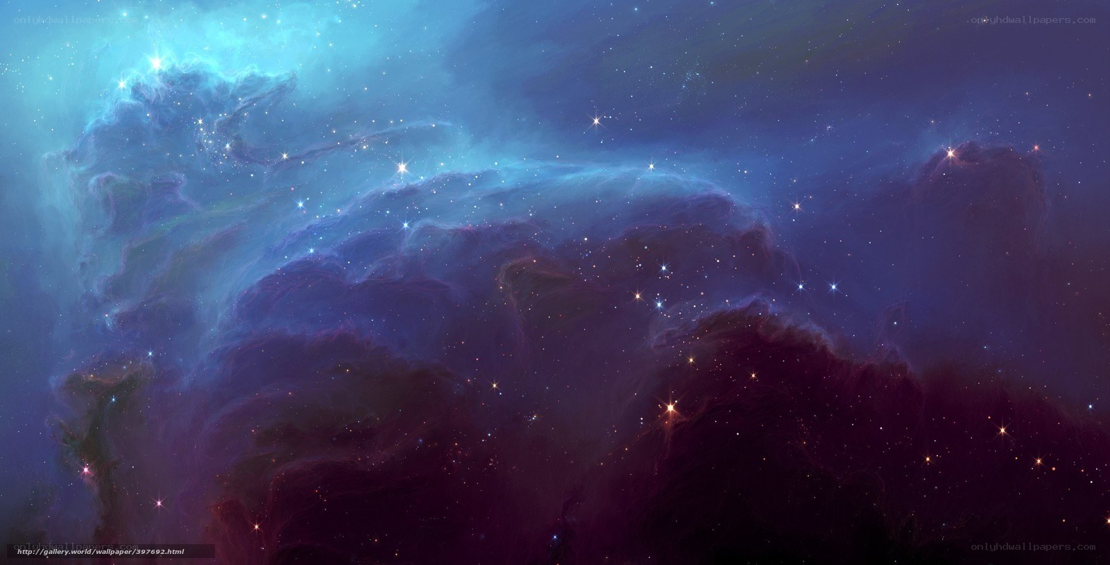 Cosmic Nebula and Stars