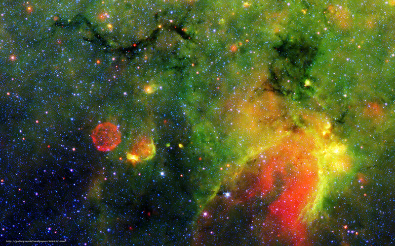 Cosmic Nebula and Stars