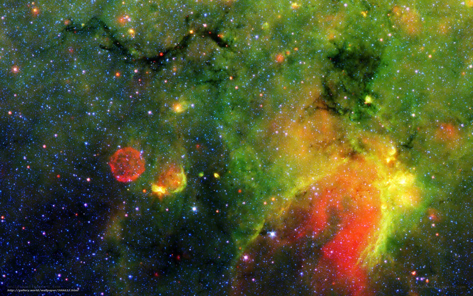 Cosmic Nebula and Stars