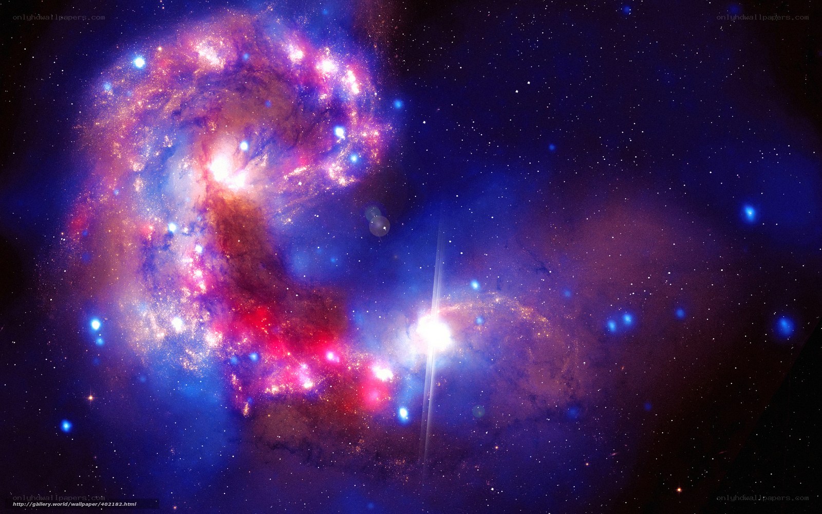 Cosmic Nebula and Stars