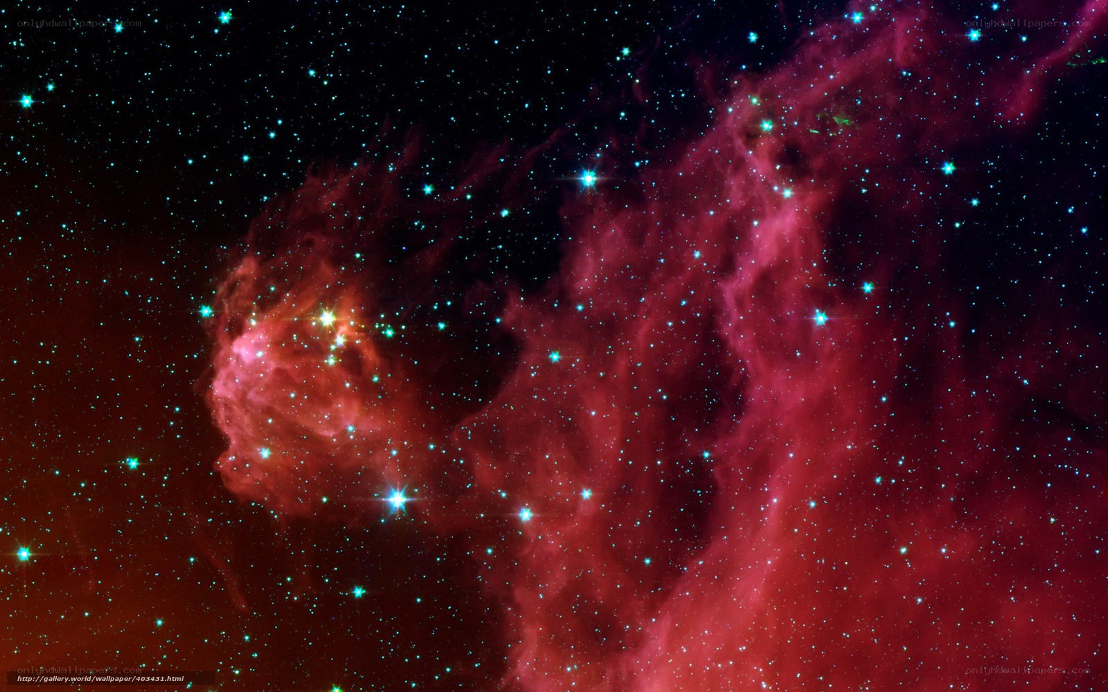 Cosmic Nebula and Stars