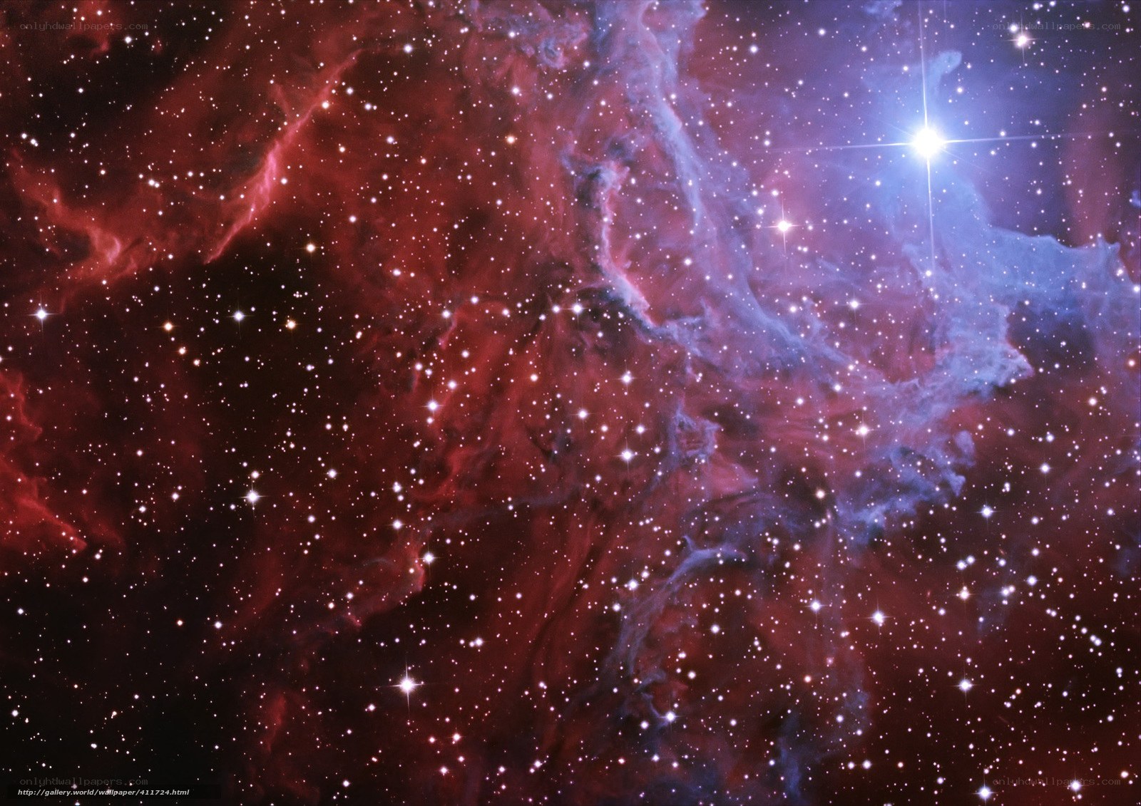 Cosmic Nebula and Stars