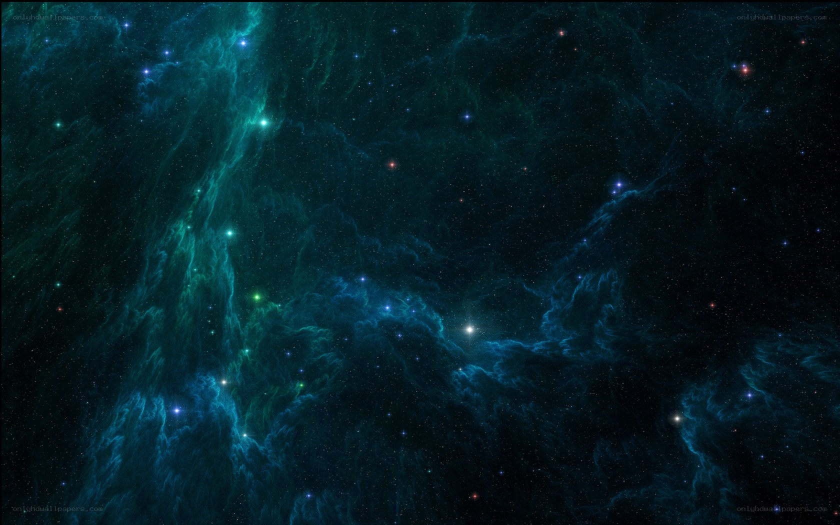 Cosmic Nebula and Stars