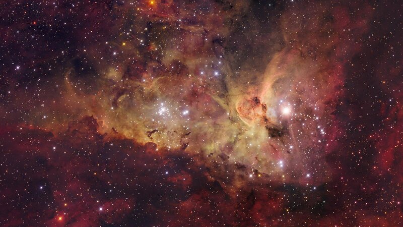 Cosmic Nebula and Stars