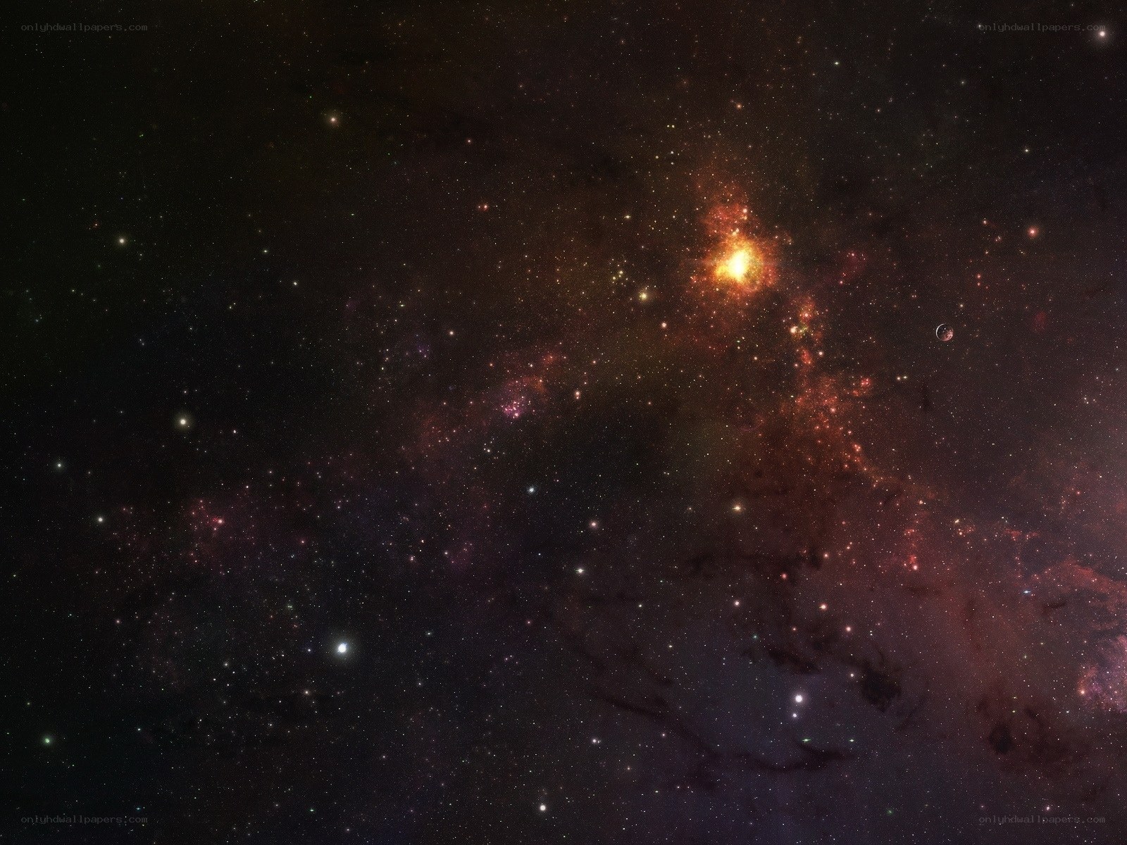 Cosmic Nebula and Stars