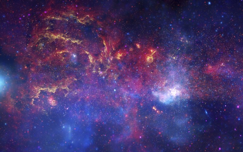 Cosmic Nebula and Stars