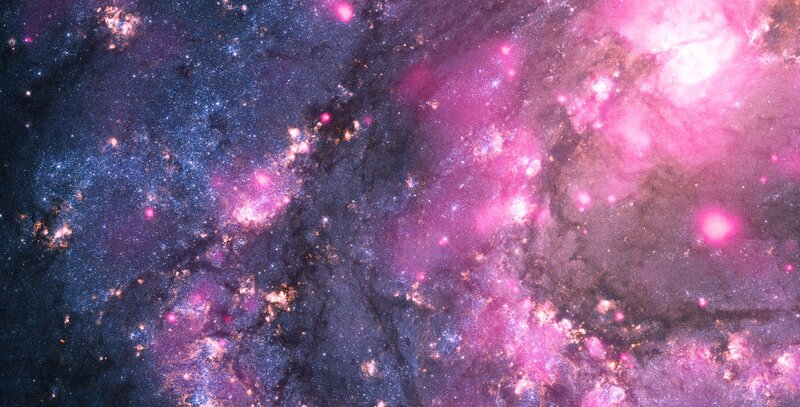 Cosmic Nebula and Stars — Purple