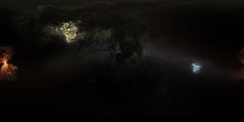 Cosmic Nebula — Black, Dark, Night