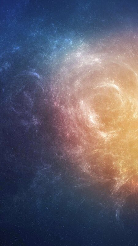 Cosmic Nebula — Blue, Dramatic, Digital Art, Stars, Gas Clouds