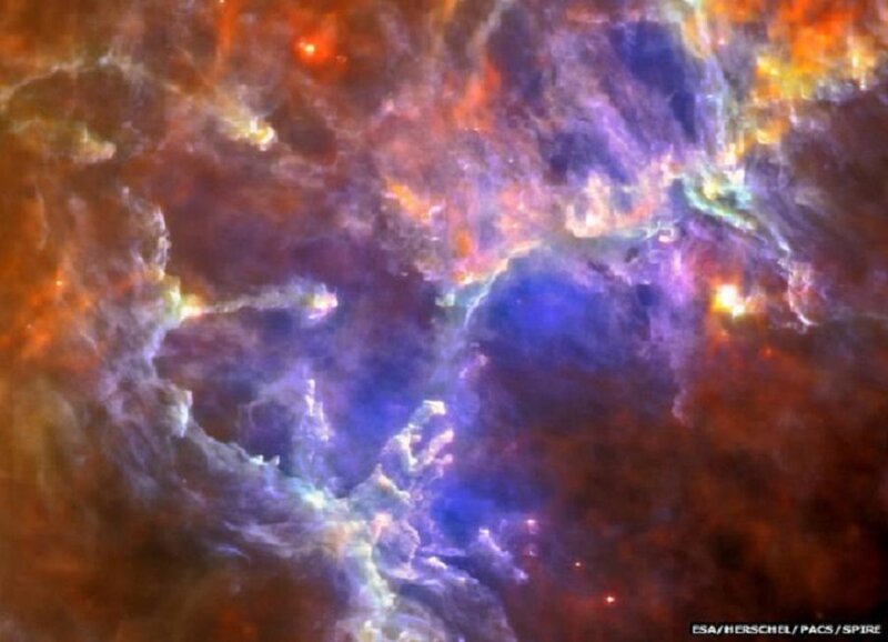 Cosmic Nebula — Blue, Dramatic, Photograph