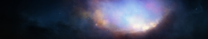 Cosmic Nebula — Blue, Serene, Night