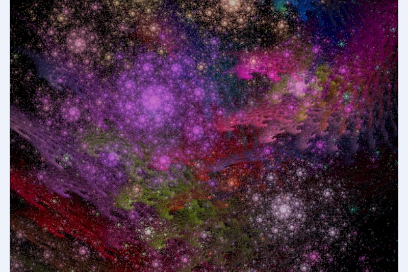 Cosmic Nebula Cloud — Purple