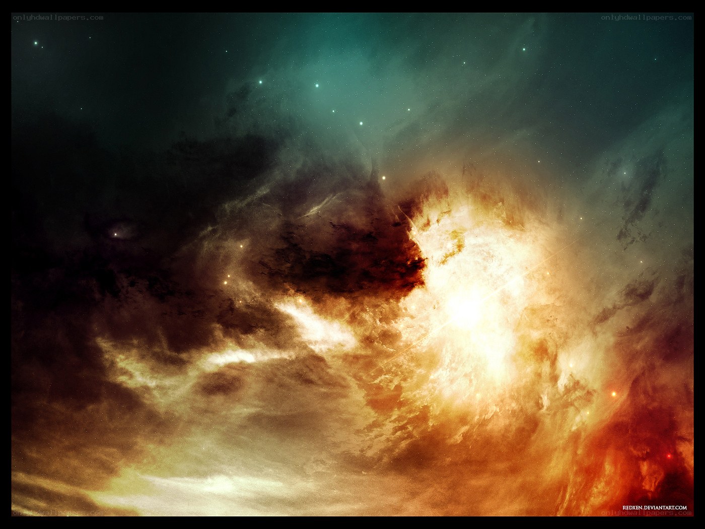 cosmic nebula explosion