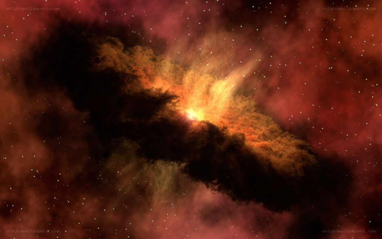 Cosmic nebula explosion
