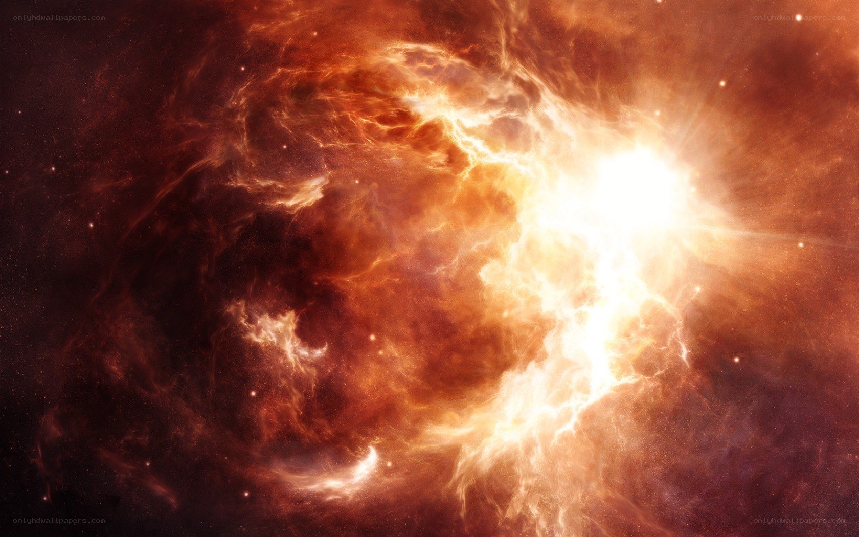 Cosmic nebula explosion
