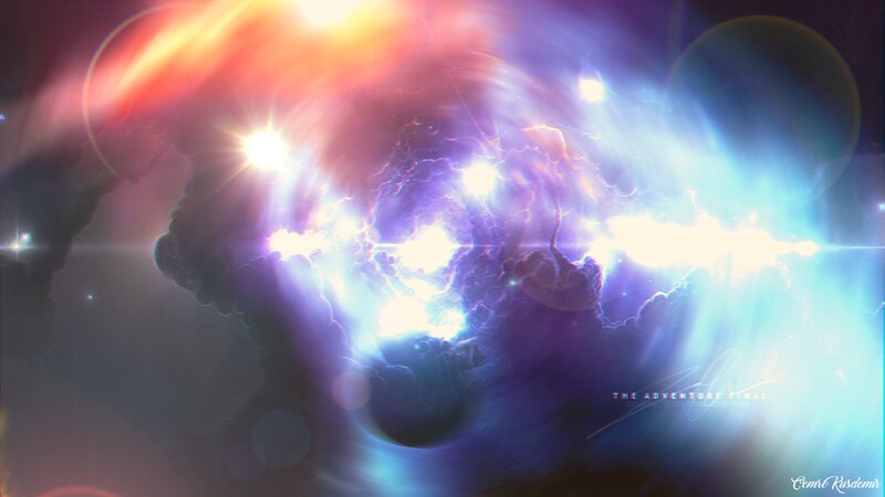 Cosmic Nebula Explosion — Purple, Dramatic, Digital Art