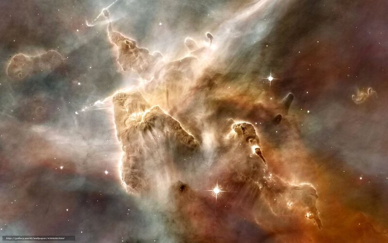 Cosmic Nebula Formation — Brown