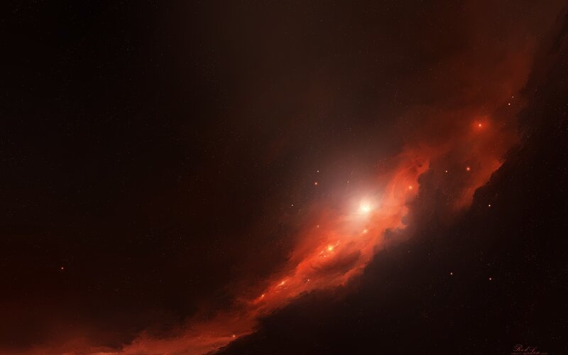 Cosmic Nebula Glow