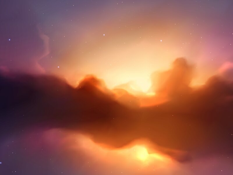 Cosmic Nebula Glow