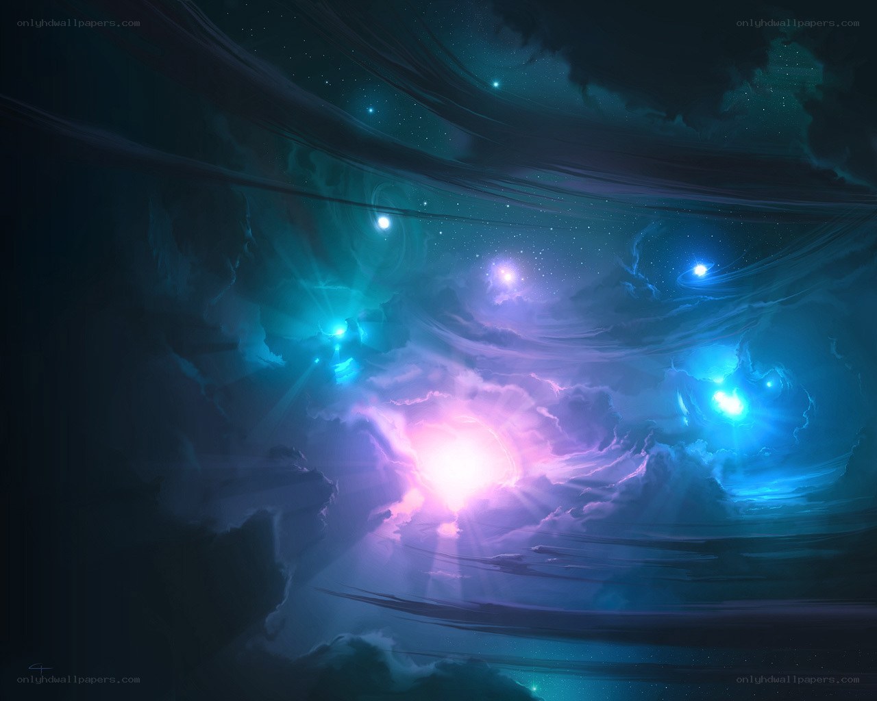 Cosmic Nebula Glow