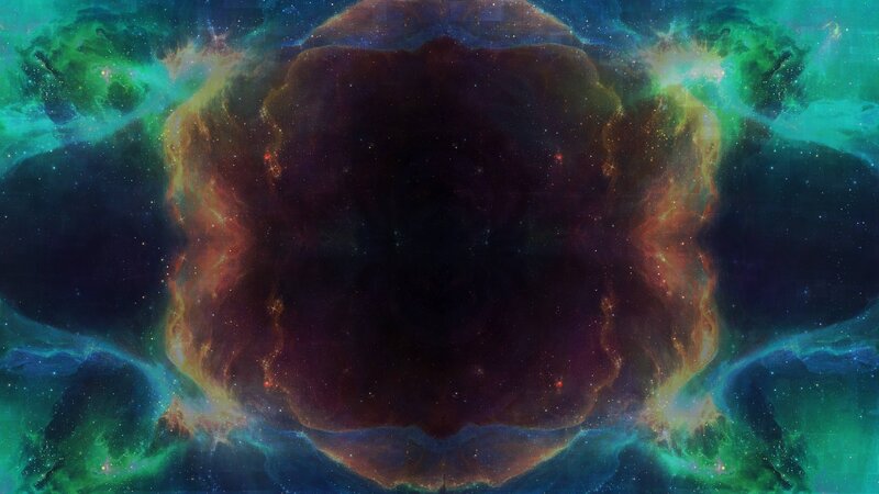 Cosmic Nebula — Green, Dramatic