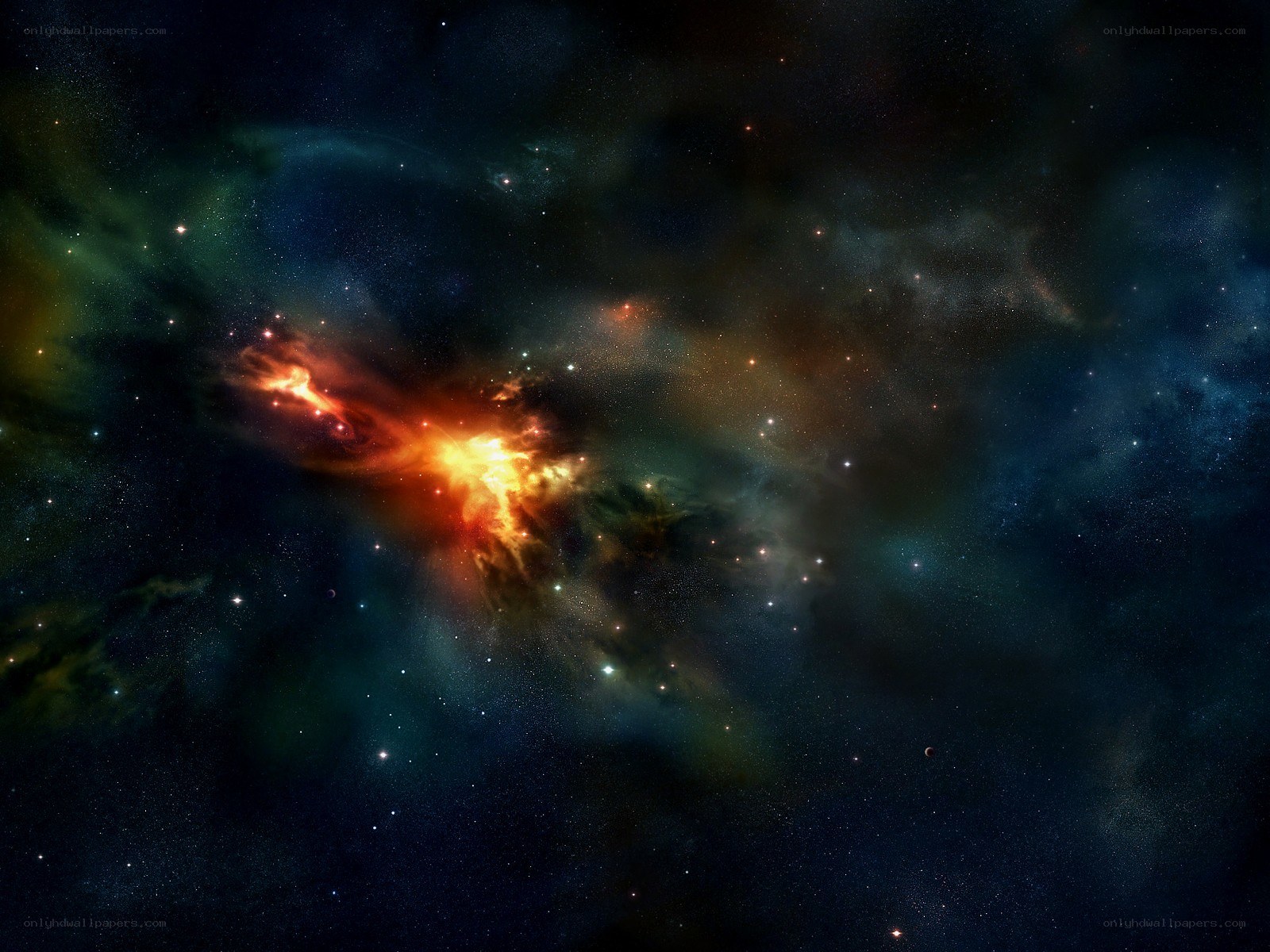 Cosmic Nebula in Deep Space