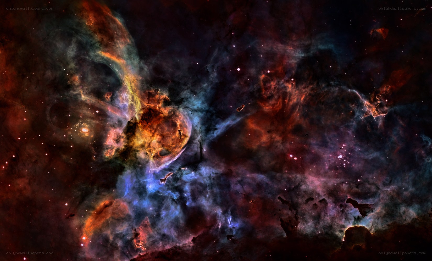 Cosmic nebula in deep space