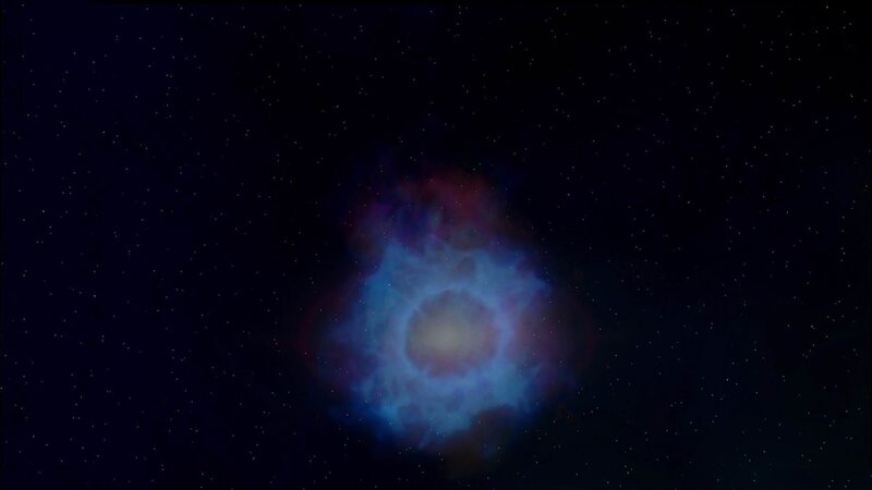 Cosmic nebula in deep space