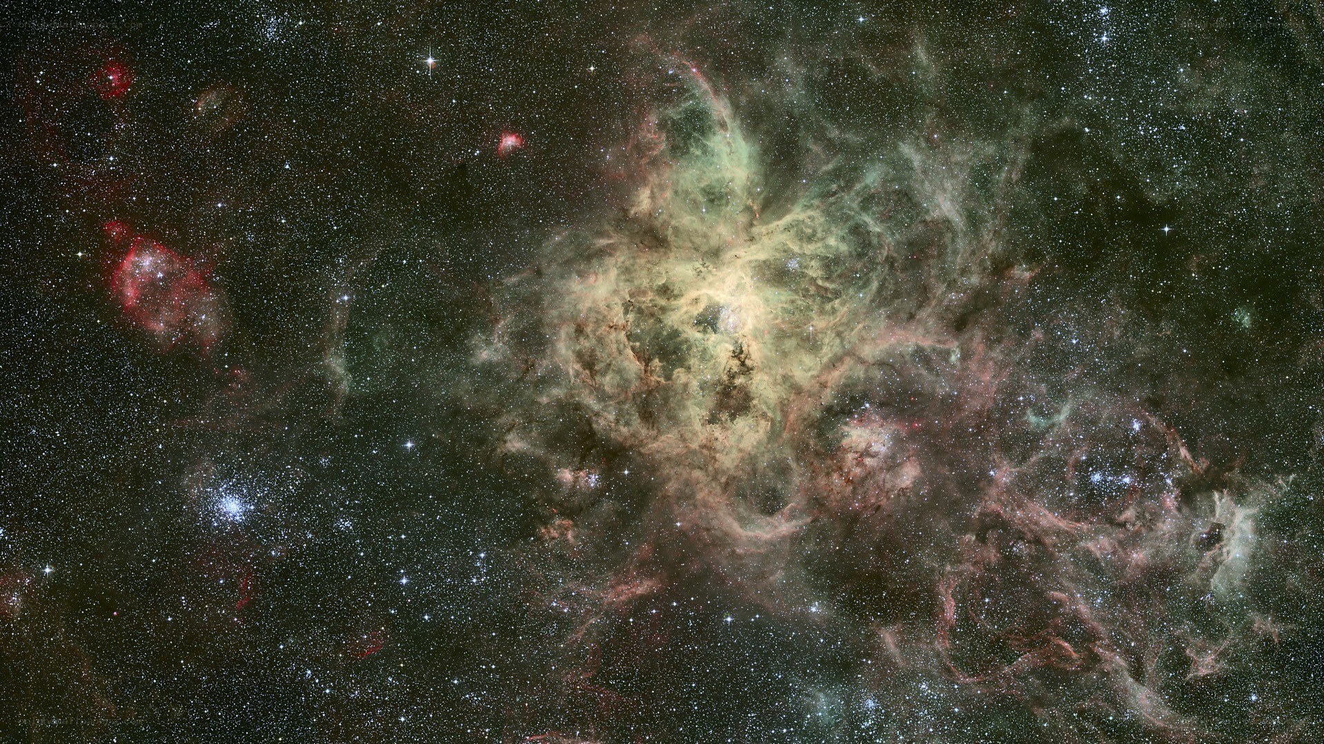 Cosmic nebula in deep space