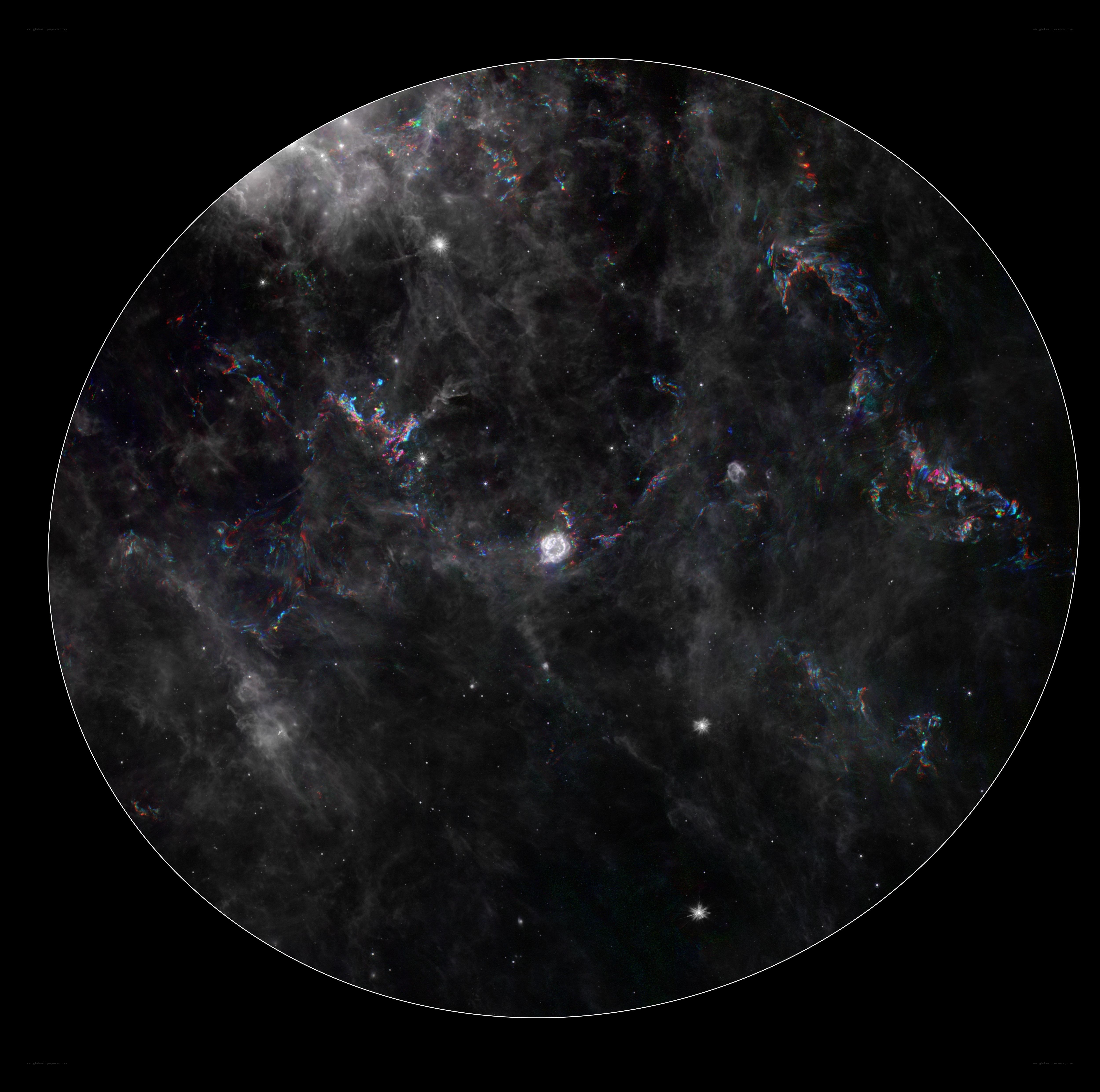 Cosmic nebula in deep space