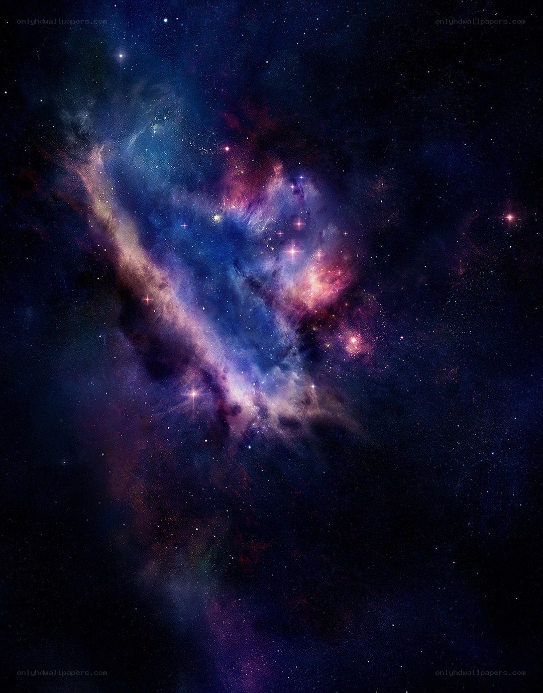 Cosmic nebula in deep space