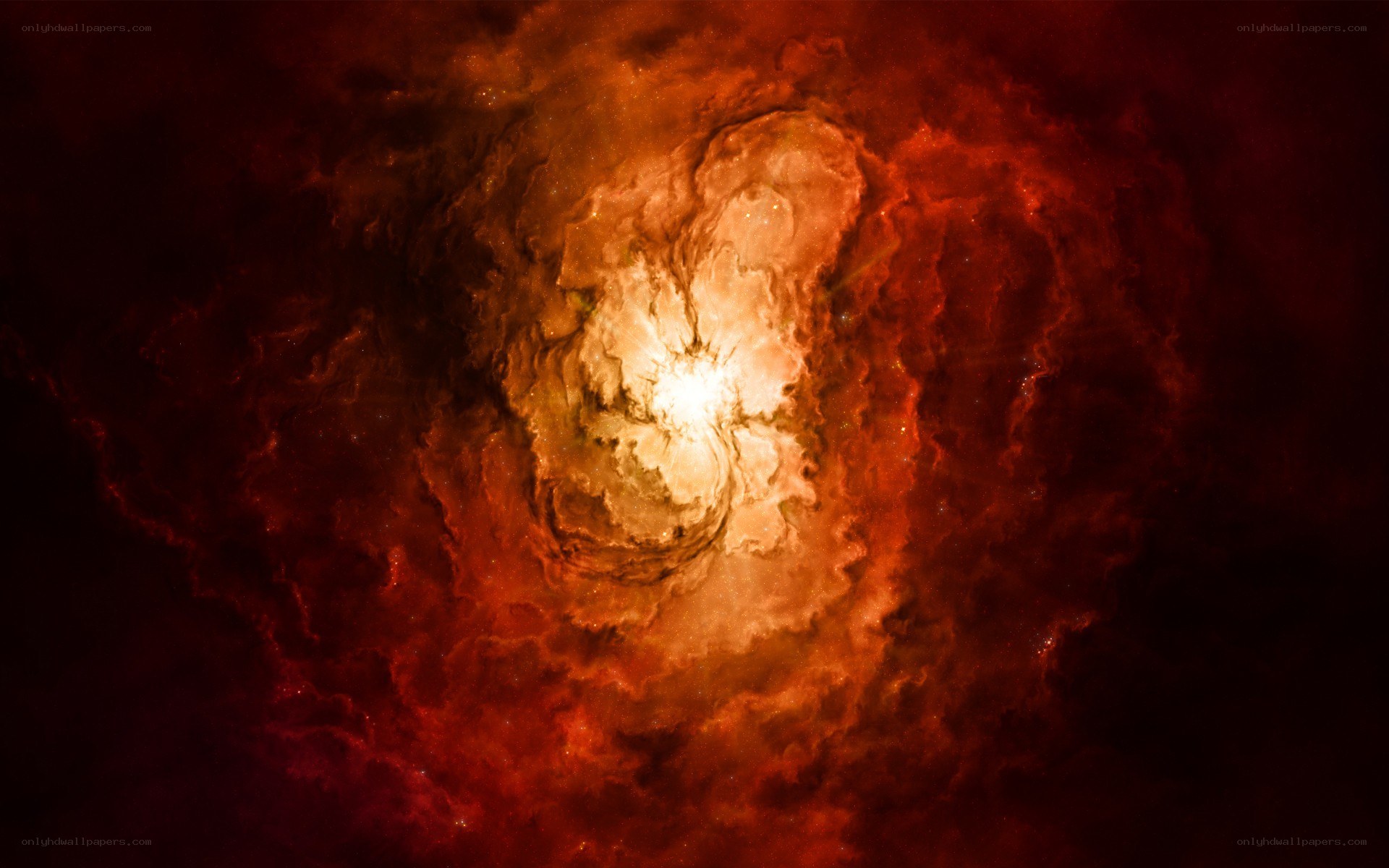 Cosmic nebula in deep space