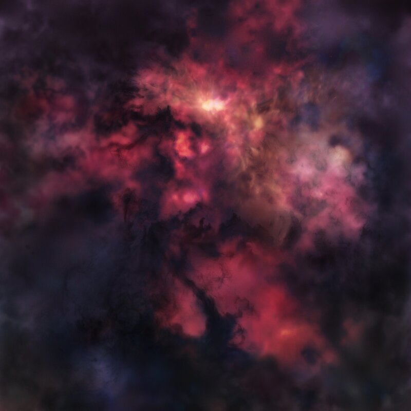 Cosmic nebula in deep space