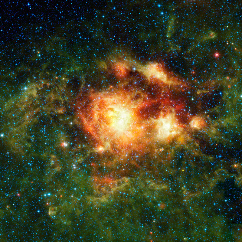 Cosmic nebula in deep space