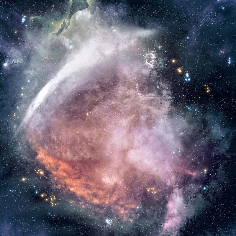 Cosmic nebula in deep space
