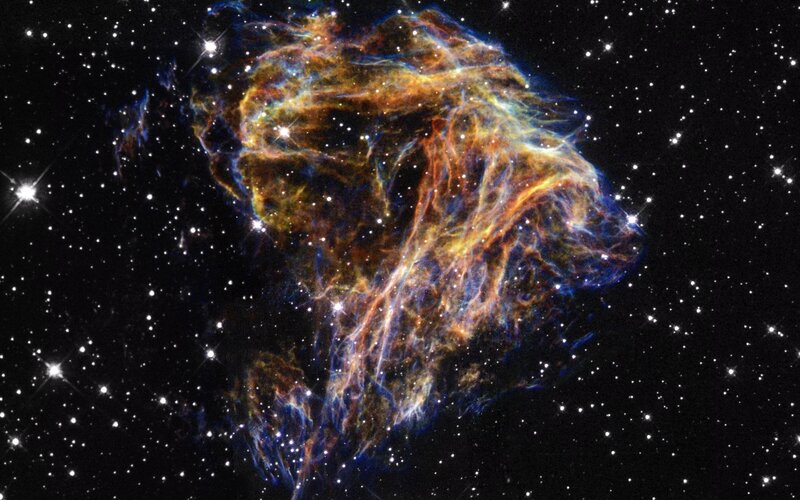 Cosmic nebula in deep space