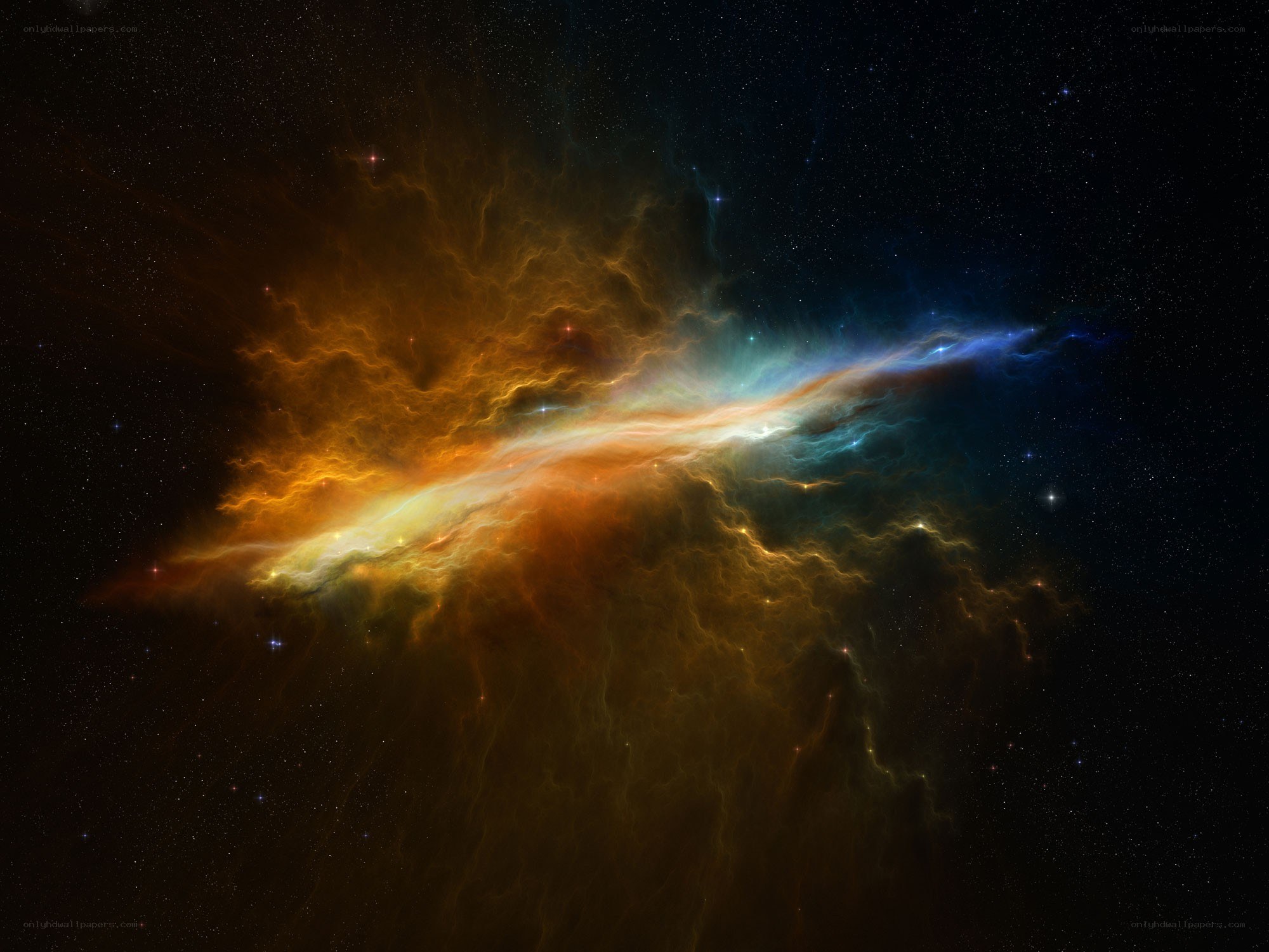 Cosmic nebula in deep space