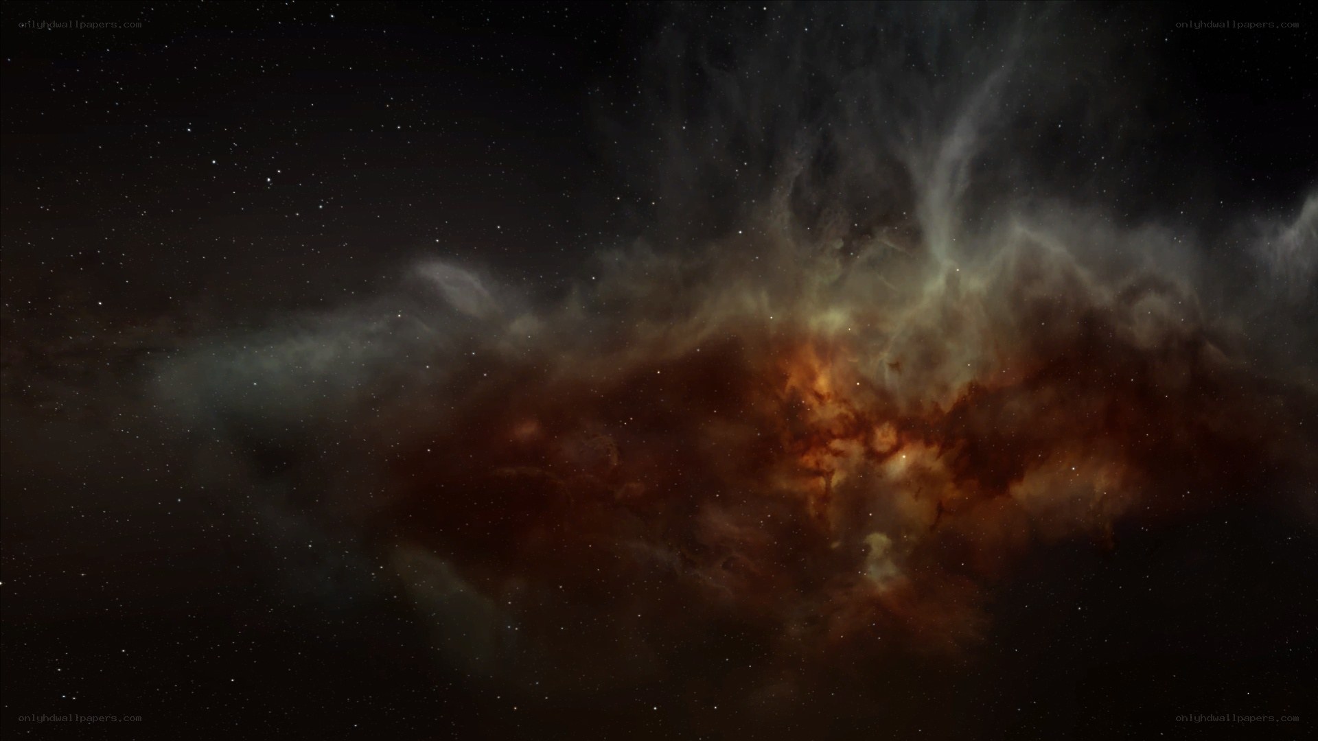 Cosmic nebula in deep space