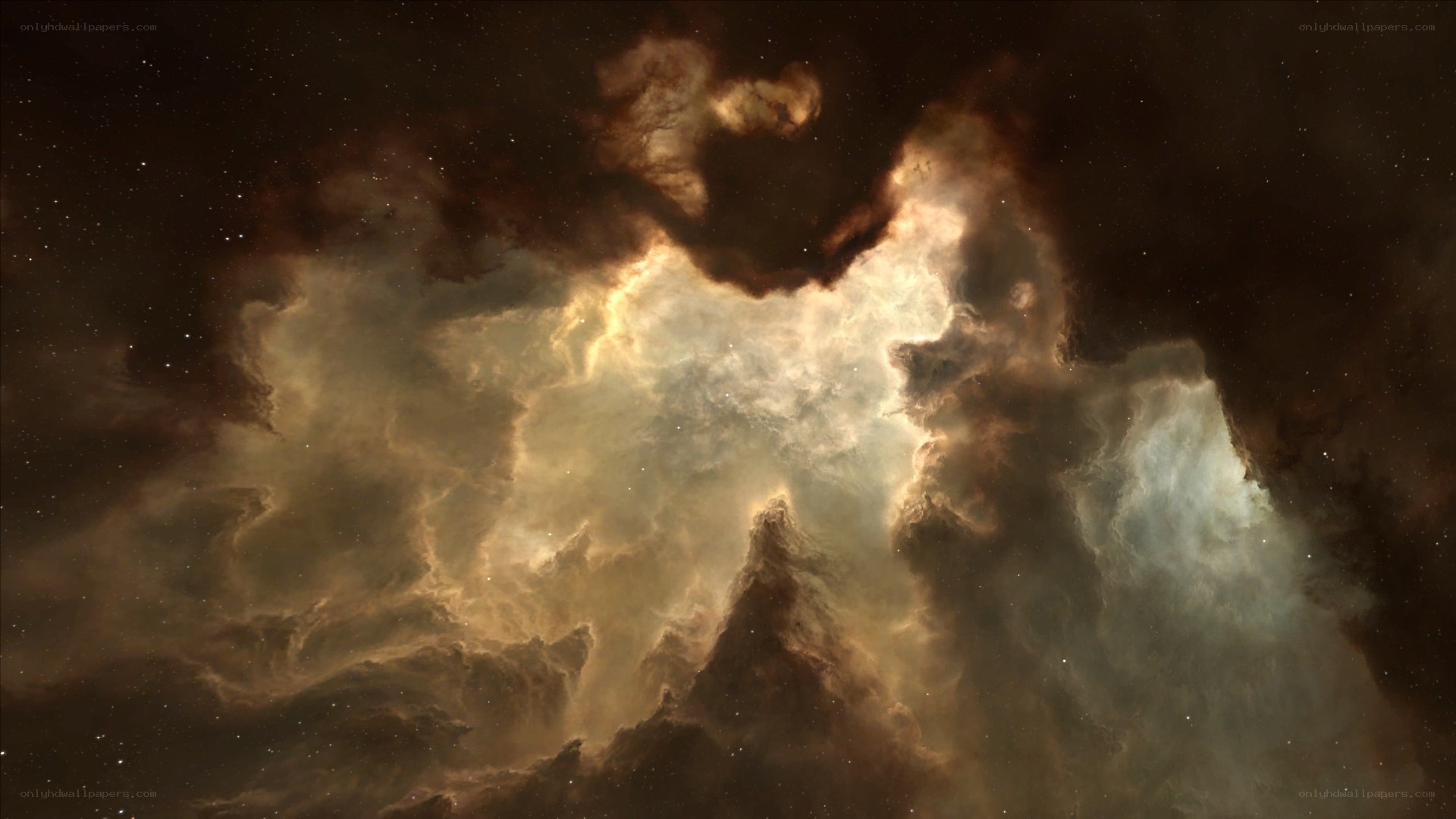 Cosmic nebula in deep space