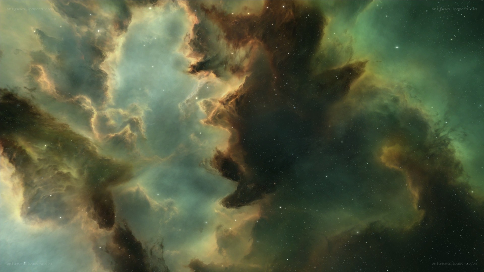 Cosmic nebula in deep space
