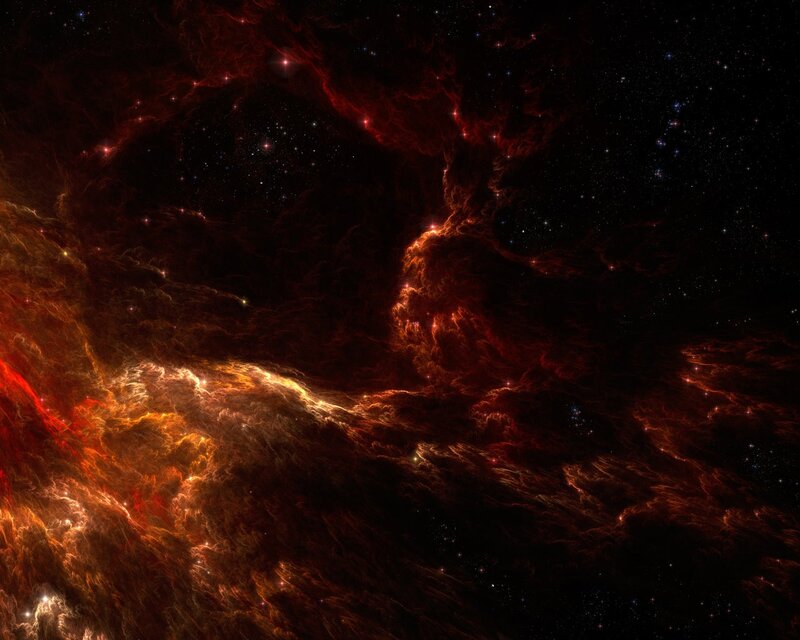 Cosmic nebula in deep space