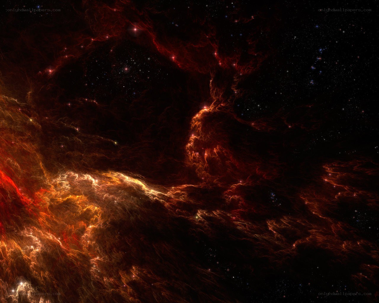 Cosmic nebula in deep space
