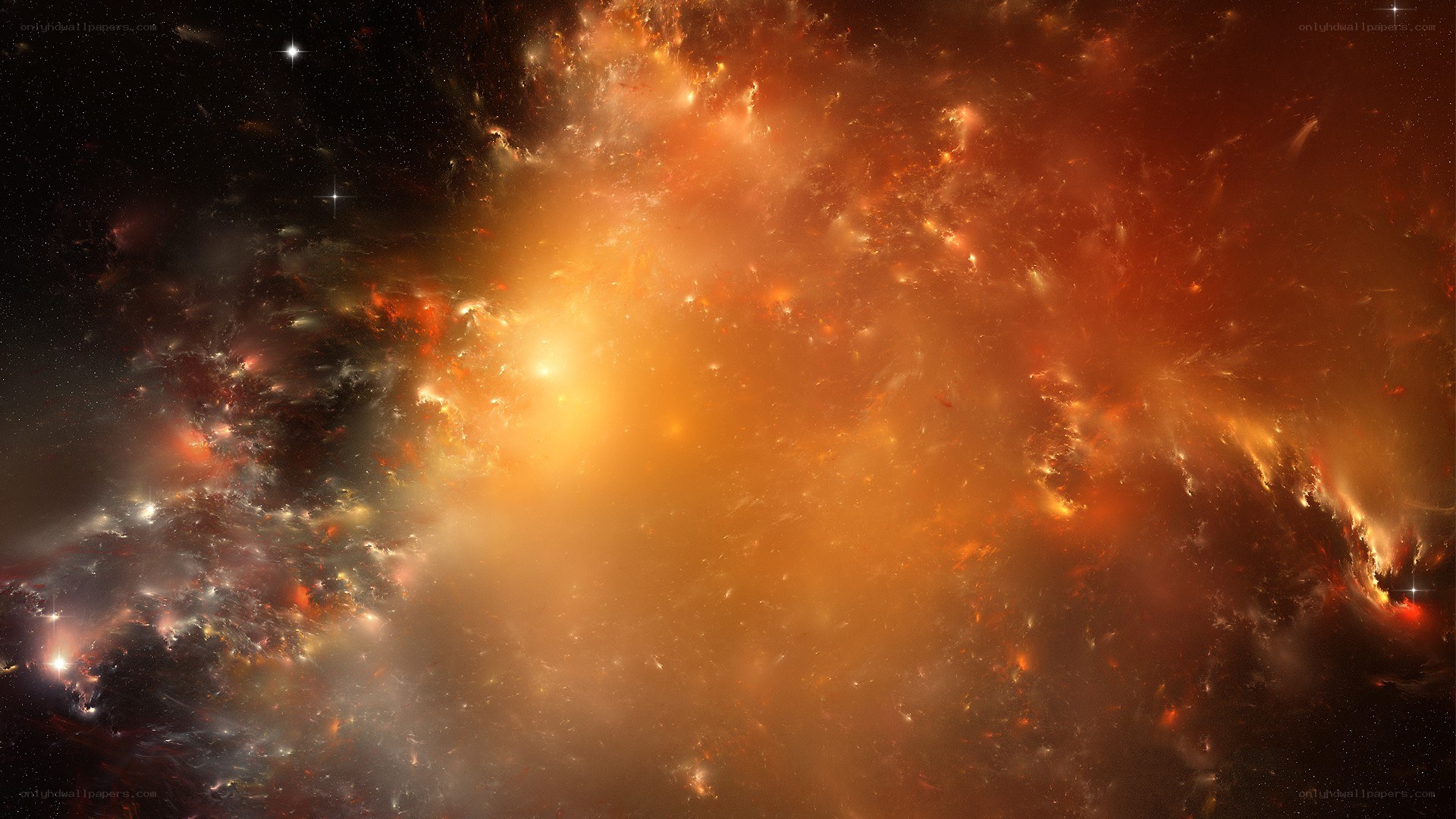 Cosmic nebula in deep space