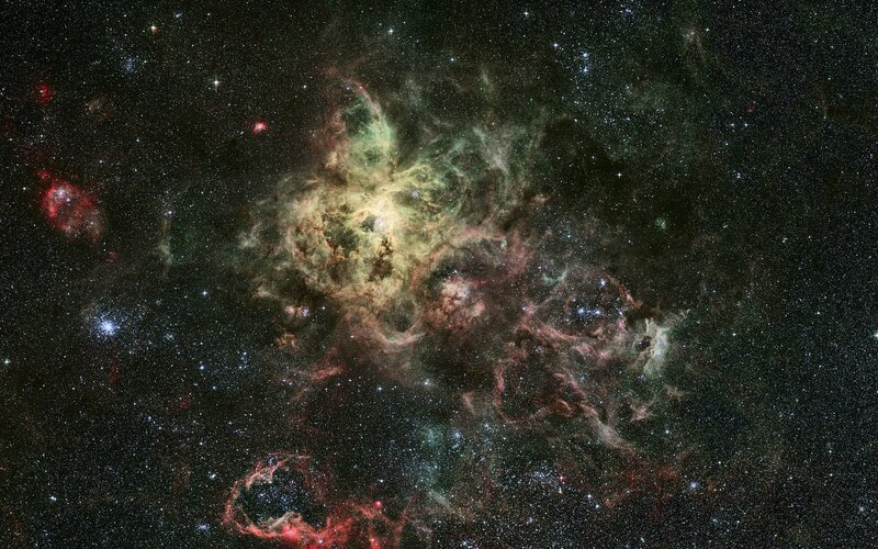 Cosmic nebula in deep space