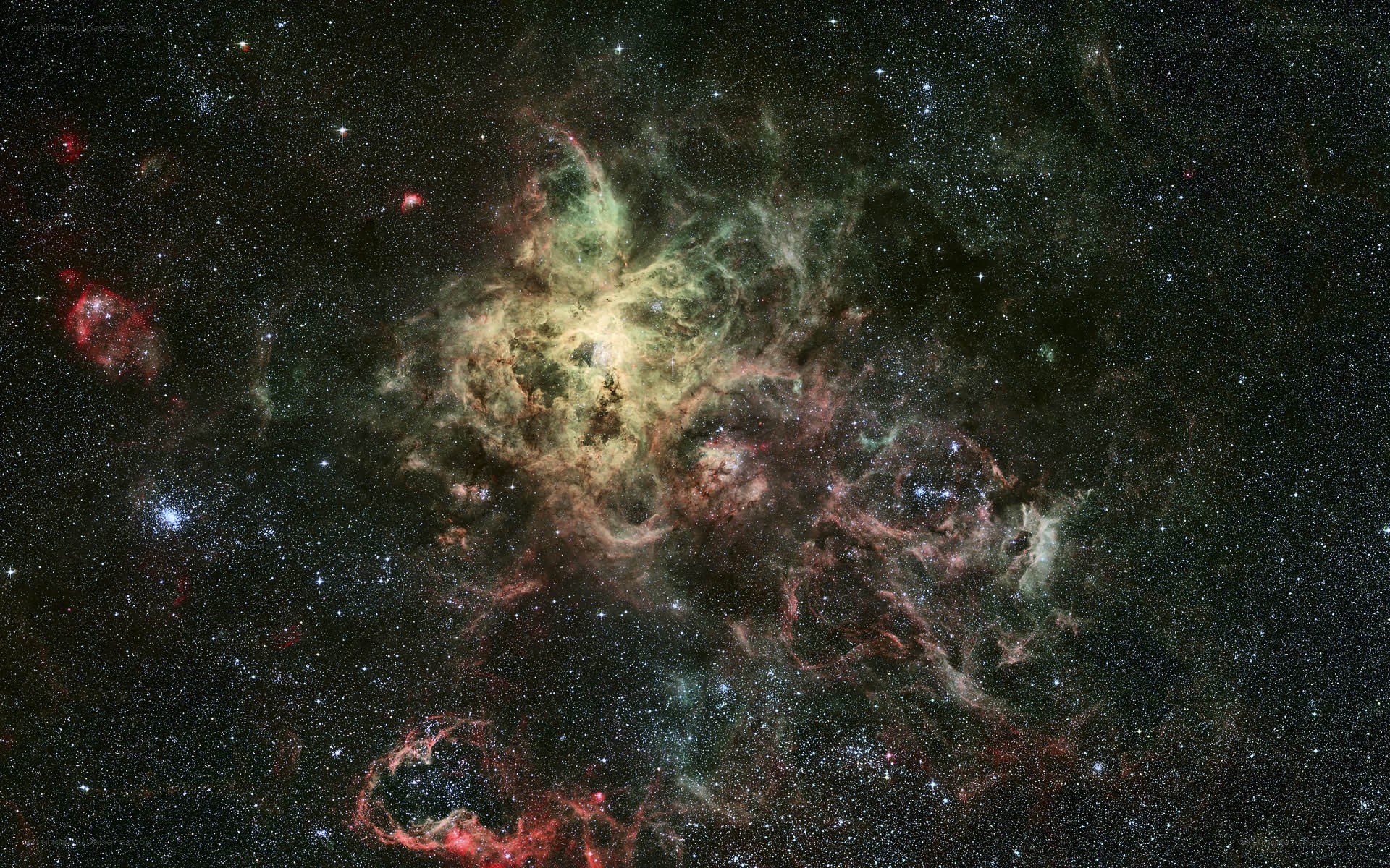 Cosmic nebula in deep space